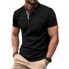 Summer Men's Short Sleeve Tops Waffle Lapel Camouflage Polo Shirt Plus Size Polo Shirt Men's Casual T-Shirt Tops