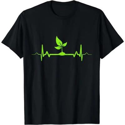 OWERED BY PLANTS: Vegan Style Statement Graphic   Printed Women Men Summer MenT-Shirt