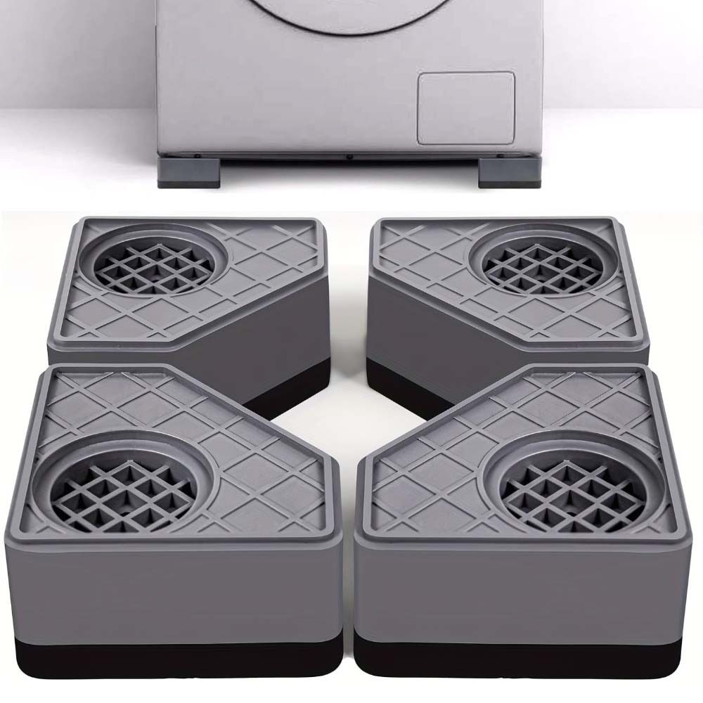 4pcs Noise Reducing Washing Machine Shock-Absorbing Pads Refrigerator Foot Pads Refrigerators