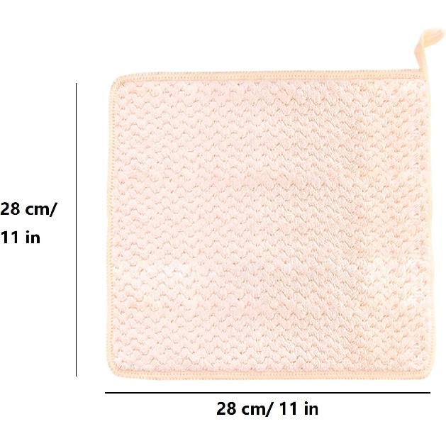 Small Towels with Hanging Loop, Hand Dry Towels for Kitchen & Bathroom, Super Absorbent, Soft, Machine Washable Towel Fast Drying, Set of 5