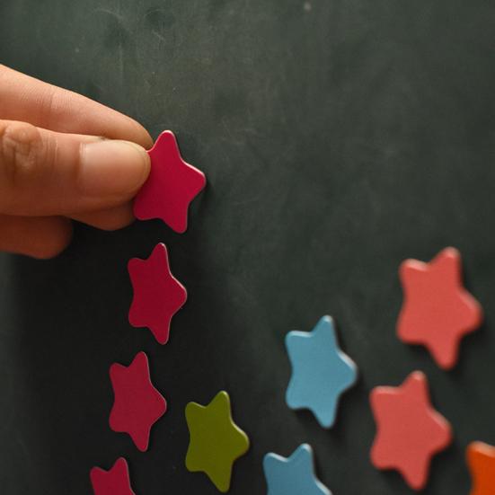 20Pcs/Set Magnetic Sticker Easy To Apply Multifunctional Multicolor Children's Race Stars Whiteboard Magnet Party Supplies