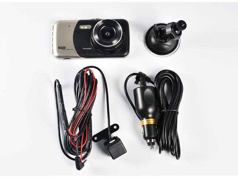 New Cross-Border Metal Dual Lens Dash Cam HD 1080p with Front and Rear Cameras