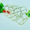 Wine Display Holder Red Wine Rack Wine Shelf Modern Bar Accessories Wine Bottle Storage Metal Honeycomb Wine Rack