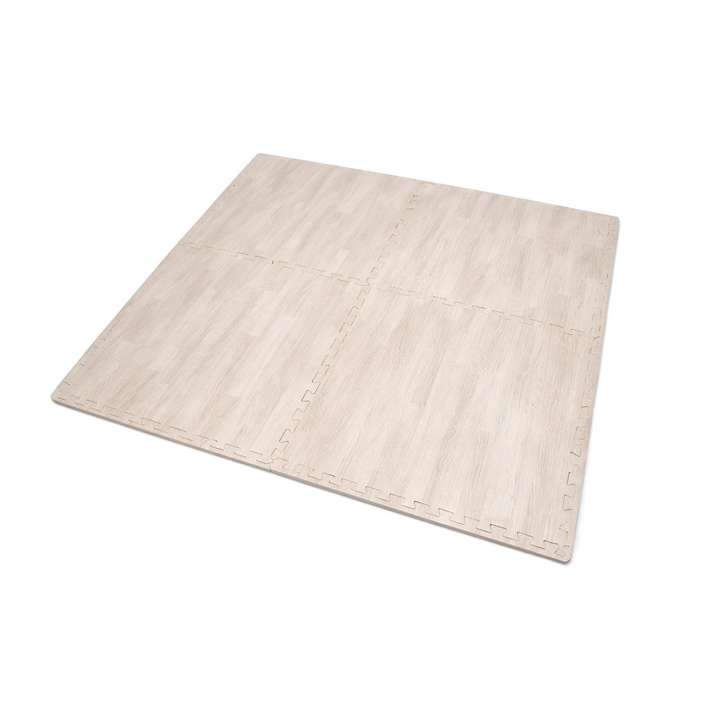 X-Star 4Pc Foam Mat 60X60Cm-Beige Wood