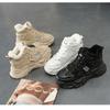 High Top Shoes for Women In Autumn and Winter, Cotton Shoes for Sports and Leisure, with Plush Snow Shoes for Women