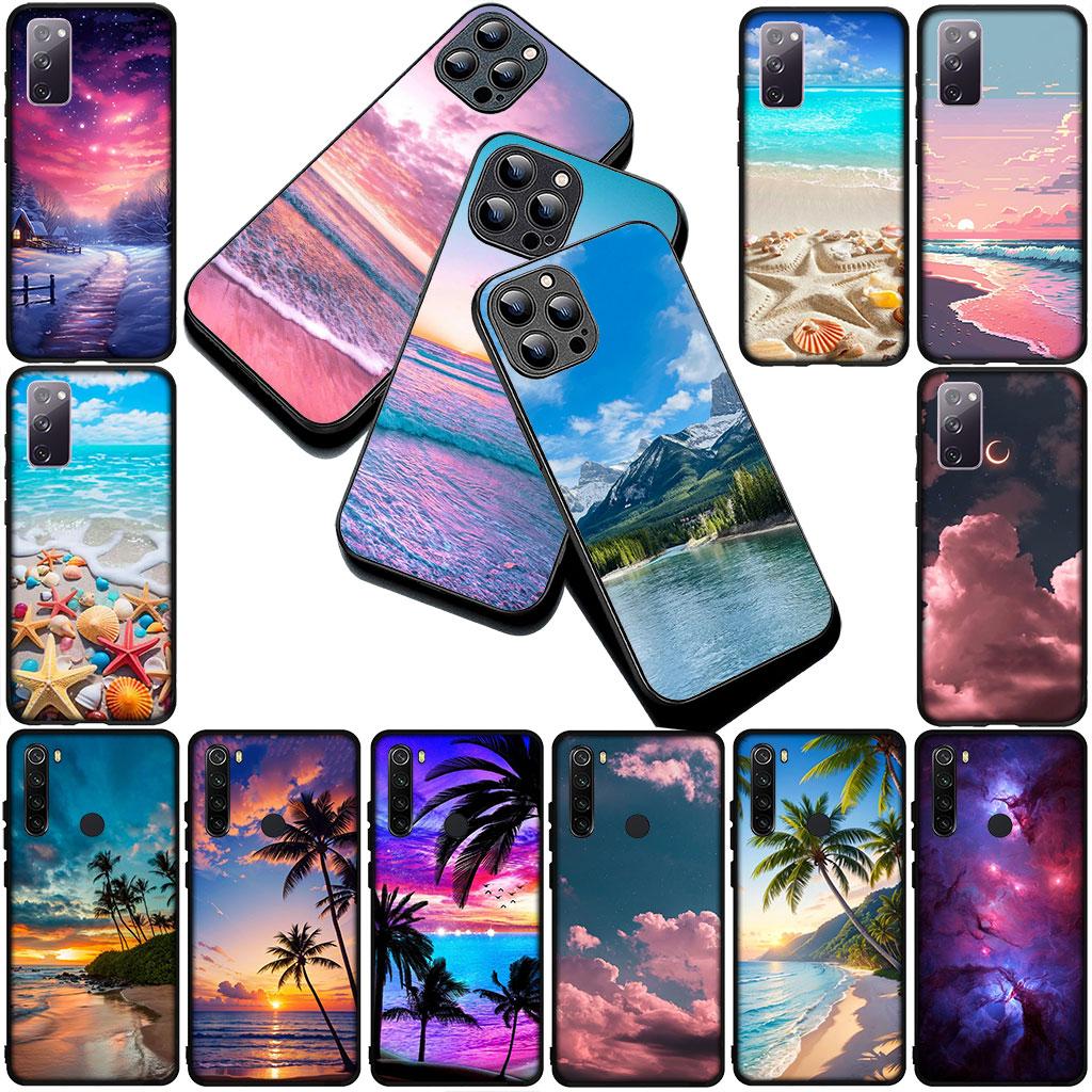 Phone Cover for Xiaomi Poco C75 C65 C71 C85 X7 X6 X5 M7 F7 F8 Ultra F6 Pro 5G Case Mountain Universe Galaxy Sea Beach Travel