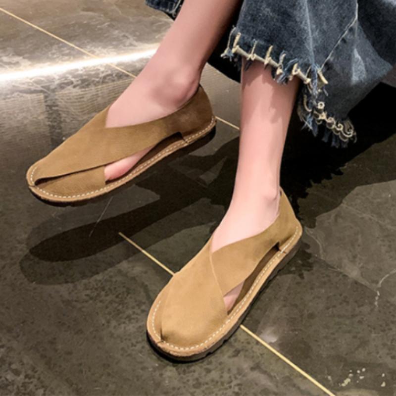 2024 Women Sandals Summer Open Toe Women's Shoes Flat Sandals for Women Non-Slip Comfortable Lightweight Walking Casual Sandales