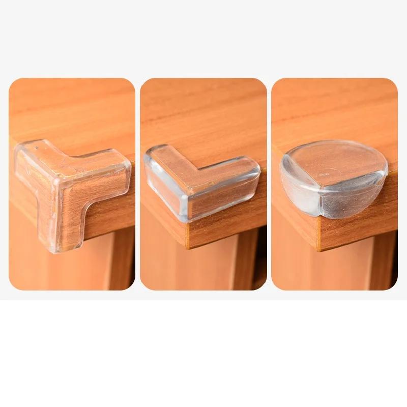 4Pcs Child Baby Safety Silicone Protector Table Corner Edge Protection Cover Children Anticollision Edge & Guards
