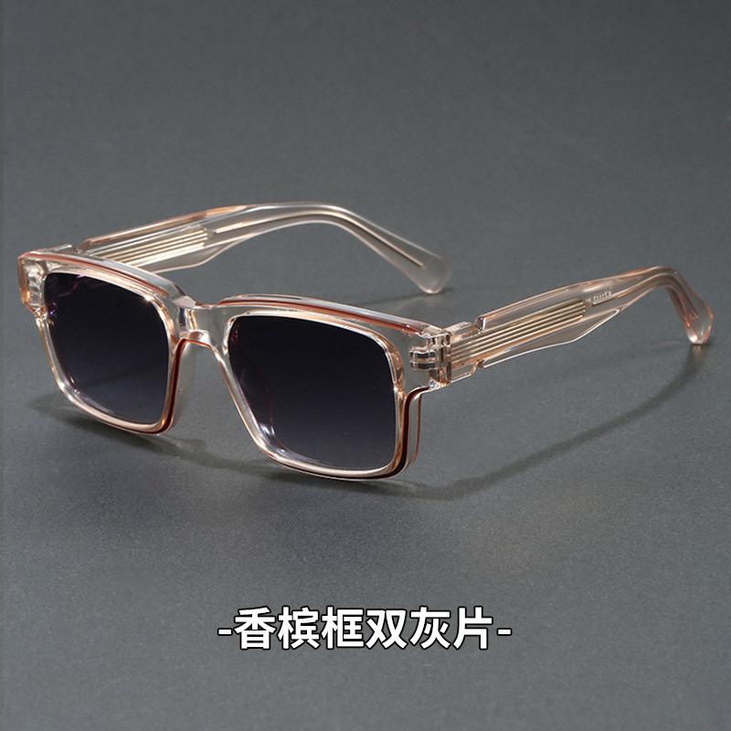 Retro Rectangle Sunglasses for Men Women UV400 Protection Classic Trendy Driving Sun Glasses Outdoor High Quality Travel Glasses