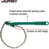 12 Inch Sturdy Carbon Steel Adjustable Heavy Duty Ratcheting Chain Oil Filter Wrench Reversible Chain Style Pipe Fitter With Multi-Purpose