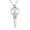Hammered Horseshoe Pendant Necklace Western Cowboy Lucky Charm 40cm Short Chain