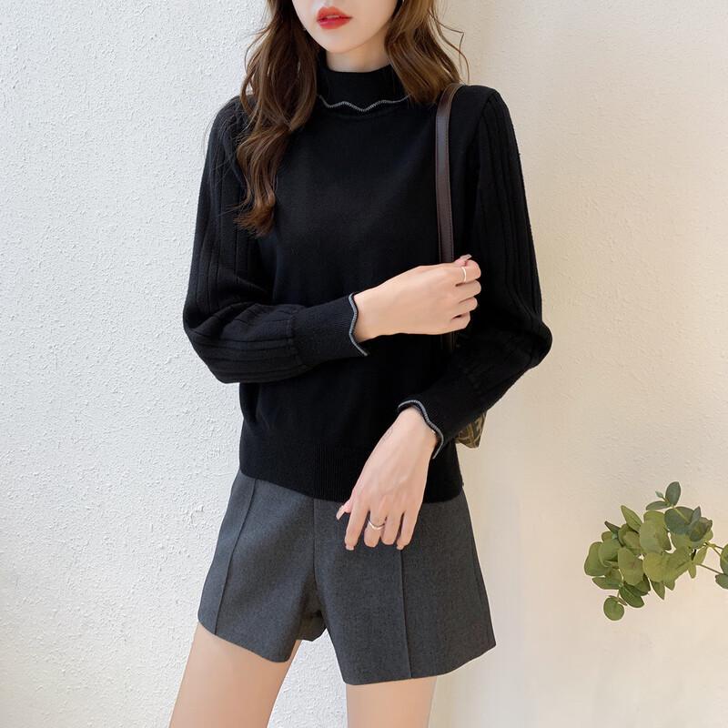 

Mokaana Women s High Neck Long Sleeve Knit Top One Size