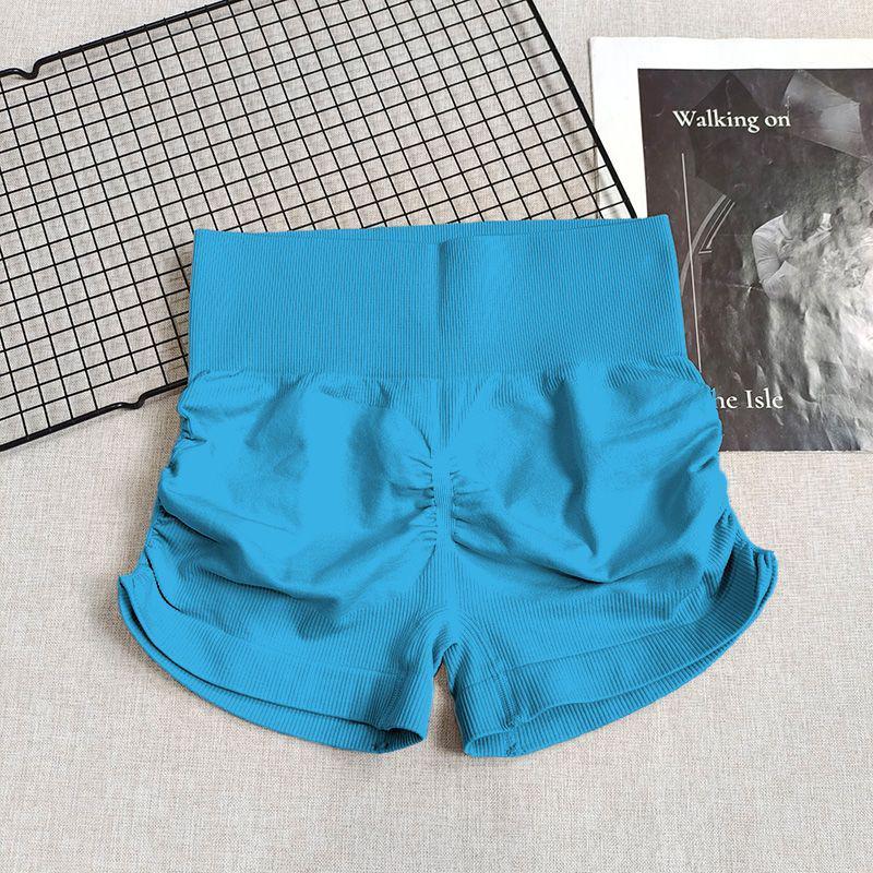 High-Waist Tummy Control Peach Butt Yoga Shorts - Quick-Dry, Breathable, Sweat-Absorbent Fitness Wear.