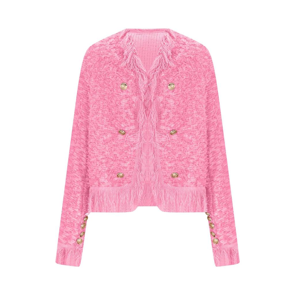 Women's Fashion Fringe Cardigan Jacket, Long Sleeve Open Front Party Tassel Coat Fall Outfits