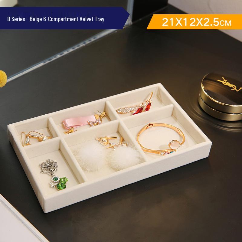 Large Transparent Jewelry Storage Box with Multi-Compartment Display for Necklaces, Earrings, Lipsticks, and Studs