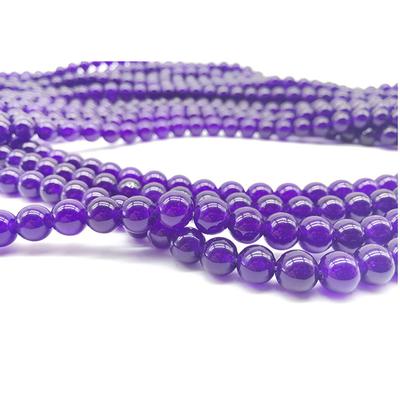 1strand/lot 4 6 8 10 12 Mm Purple Quartz Crystal Stone Round Beads Loose Spacer Bead For Jewelry Making DIY Necklace Bracelet