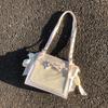 Bandage Bow Sac Femme Transparent High Capaci Ita Bags for Woman Shoulder Bag Tote Bolsos mujer Spacious Durable Bolsas Bolsa
