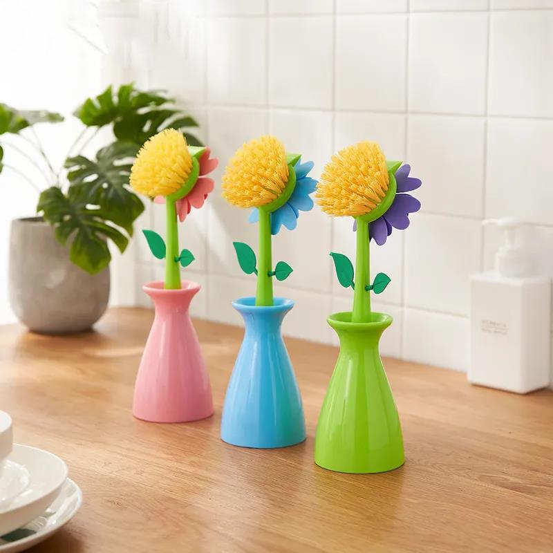 Artifact Washing Pot Brush Pot Washing Pot Brush Long Handle Pot Brush With Handle Kitchen Cleaning Brush