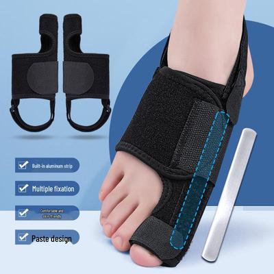 Adjustable Bunion Corrector & Toe Separator with Day and Night Fixation Strap 