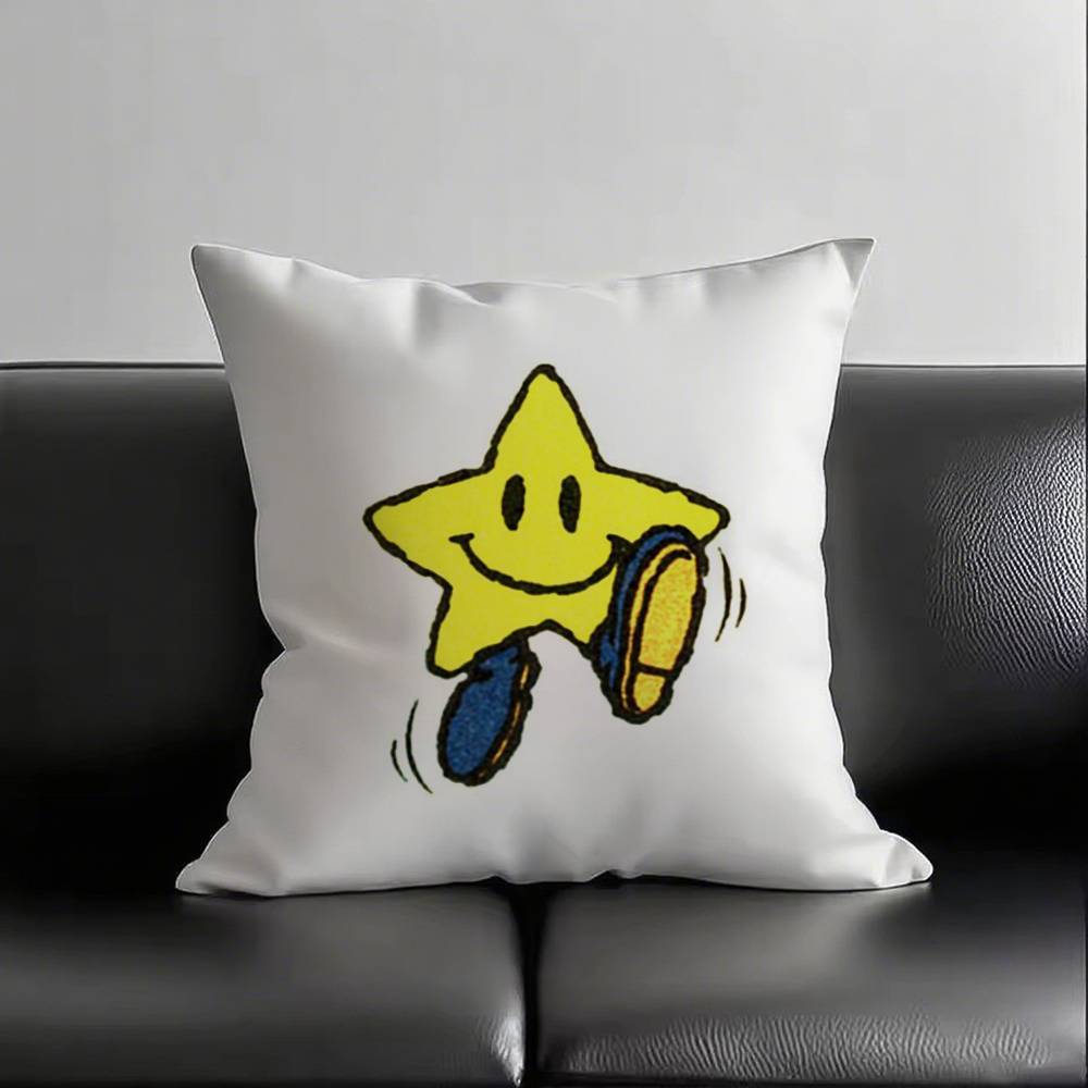 1 Stück Stern Kissenbezug Quadratisch Schlafzimmer Sofa Freizeit Komfort Kissen Auto Wohnzimmer Heimdekoration