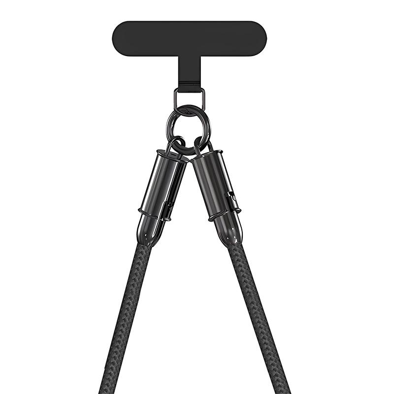 Braided Apple 15 Lanyard & Fast Charging Cable: 2-in-1 Anti-Lost Design