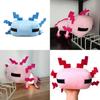 New Axolotl Cute Animal Salamander Plush Doll Hexagonal Dinosaur Doll Home Decor Gift 30cm