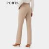 Ports Women's Herringbone Wool Blend Casual Pants