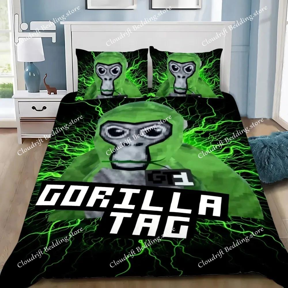 Yorgan Kılıfı Oyun Gorilla Tag 3D Zarif Dijital Baskılı Nevresim Takımı Yorgan Yatak Genç Ev Dekorasyonu Çocuk Erkek Hediye