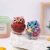 Crystal Amethyst Cute Animal Macadam Drip Glue Resin Owl Household Supplies Desktop Ornament
