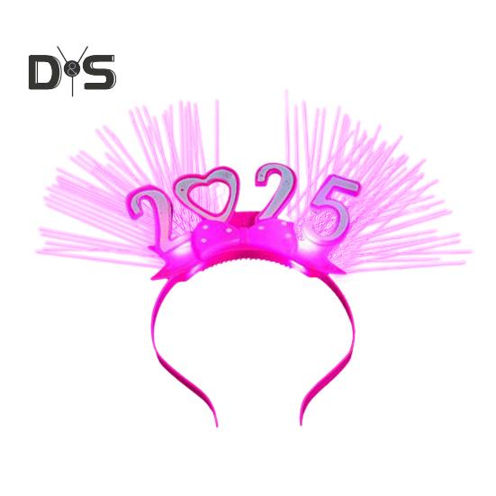 

Женская светодиодная повязка на голову, женский светящийся обруч для волос с эффектом пламени, новогодняя повязка на голову, аксессуары для вечеринок, выпускного вечера, рейва A