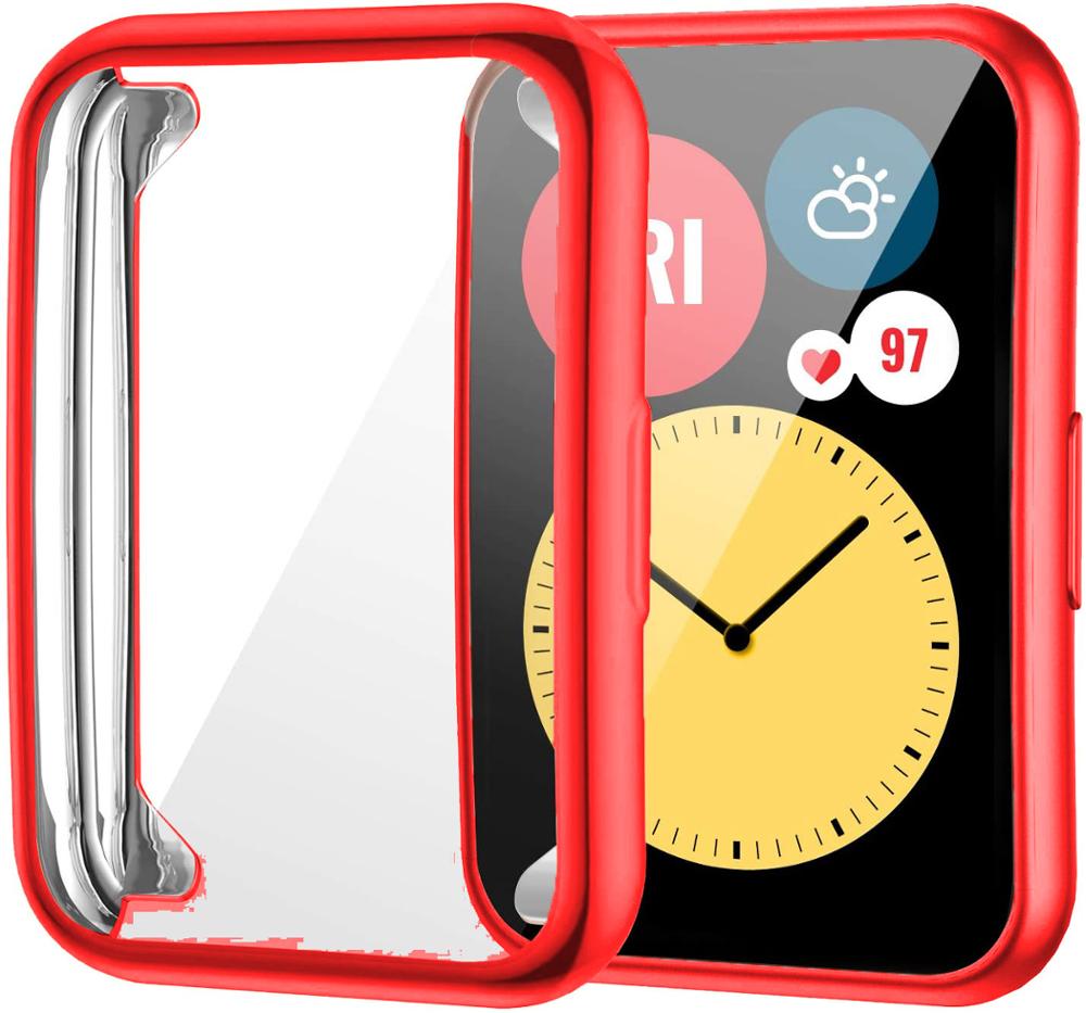 Plated Cover For Huawei Watch fit 2 case Smartwatch Accessories TPU Bumper All-Around Screen Protector Huawei Watch fit case