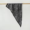 Twill Light Luxury High Sense Simulation Silk Headscarf Waist Triangle Scarf Silk Scarf Multi-Function