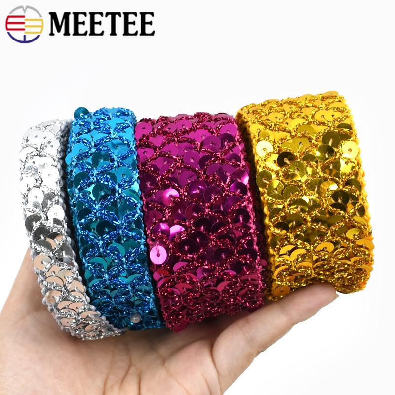 5/10M 20mm Spīdīgu mežģīņu apmale Pīta lente Dekorācija Lentes Cosplay skatuves kostīmi DIY cepure Bagāža Šūšanas piederumi