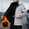 Men's jackets for autumn and winter, velvet thickening, trendy brand, handsome casual tops, internet celebrity men's clothing