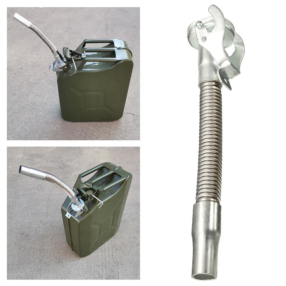 Fuel Canister Outlet Pipes,Jerry Cans Flexible Power Spout,Stainless Steel Diesels Oil Can Tank Spout Nozzle For Automotive