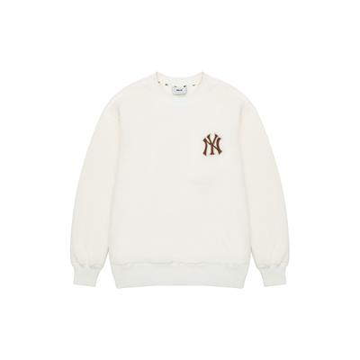MLB New York Yankees Fleece Crewneck Sweatshirt Unisex Sweatshirt White 3AMTB0726-50CRS