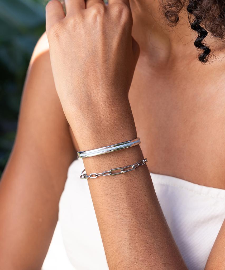 Pig&Hen (Women'S) Maya Lu 6 Bracelet - Arctic Blue X Silver
