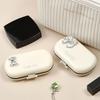 Moisture-proof Portable Pill Box Dispenser with 4/6 Cell Tablet Container Travel Pill Box Pill Knife Storage Pill Box