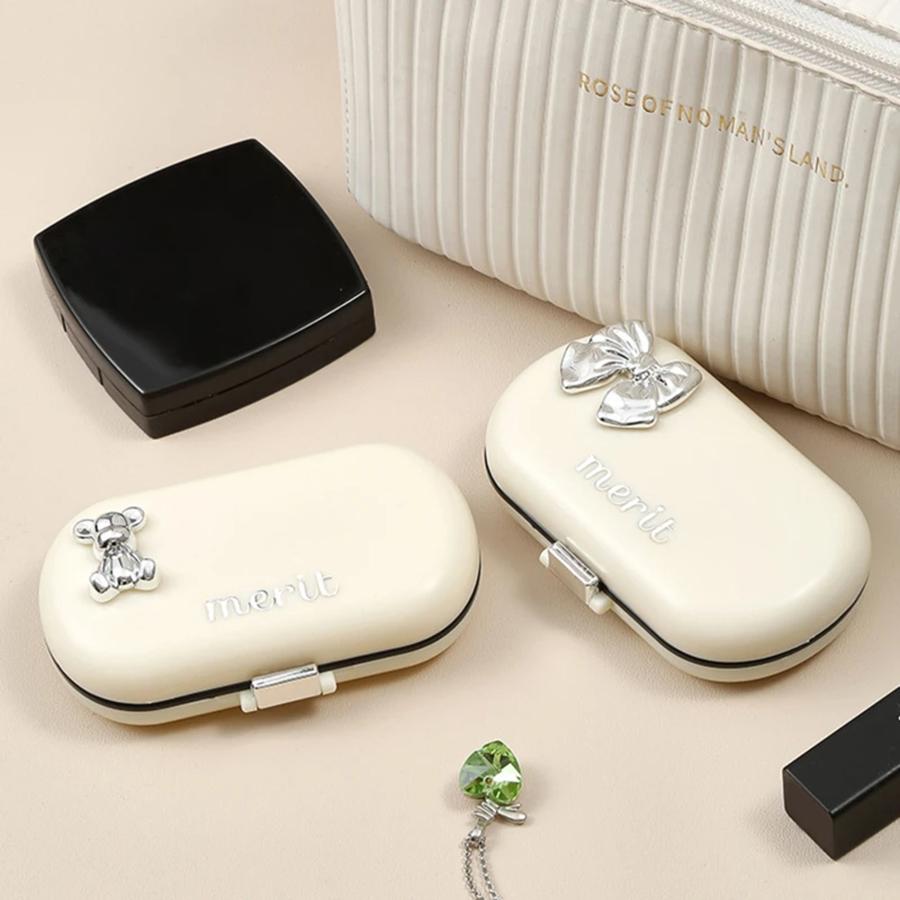 Moisture-proof Portable Pill Box Dispenser with 4/6 Cell Tablet Container Travel Pill Box Pill Knife Storage Pill Box