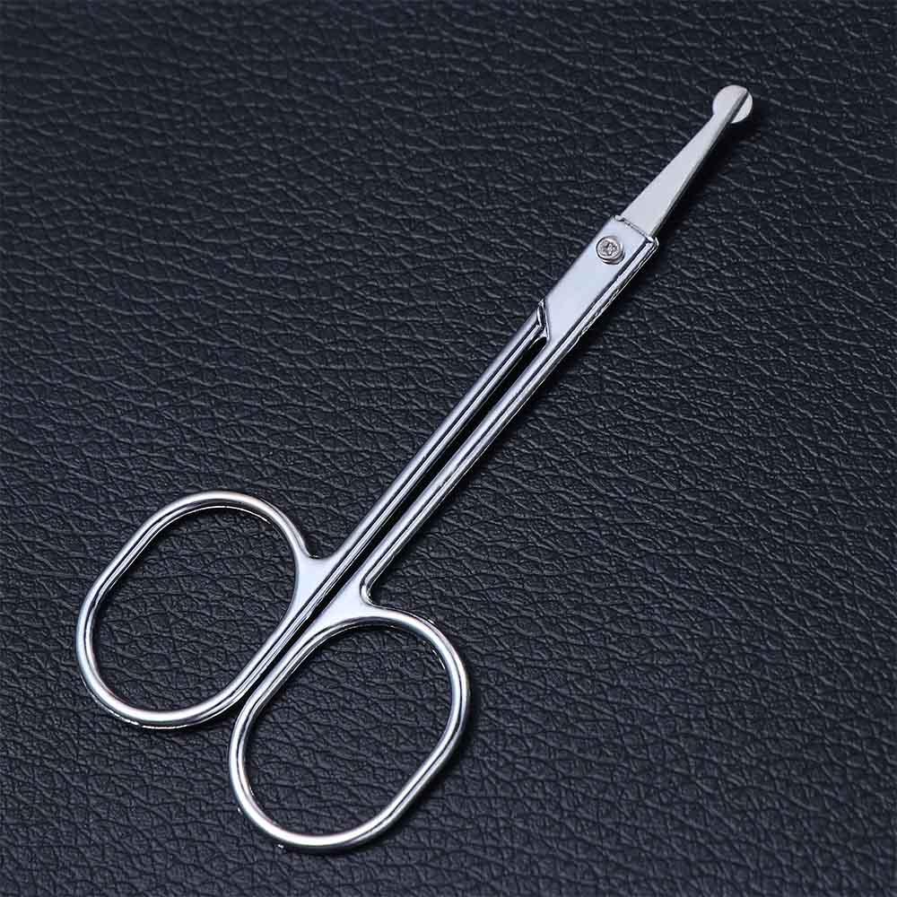 New Fashion Curved Stainless Steel Nose Hair Scissors Beauty Tool Ear Facial Trimmers