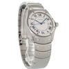 Used AUTHENTIC CARTIER W20027K1 Santos Rondo White Silver SS Quartz Wristwatch