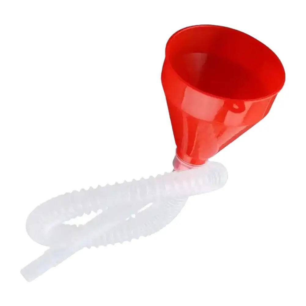 Car Refueling Funnel Detachable Telescopic Engine Long Gasoline Auto Filling Pipe Funnels Universal Motorcycle Oil Funnel J2L8