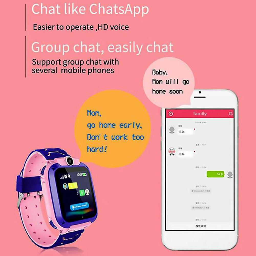 Q12 Kids Smart Watch IP67 Waterproof Children "s Phone Watch Precise Positioning SOS One Key For