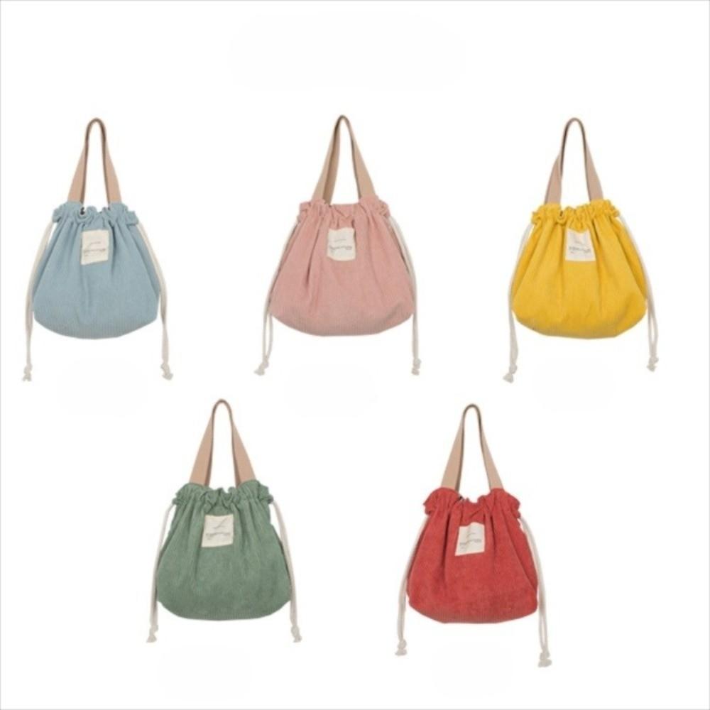 Durable Portable Drawstring Lunch Bag Large Capacity Multifunctional Handbag Tote Bag Picnic Camping
