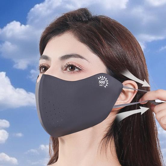 Outdoor Sunscreen Face Guard Breathable Ice Silk Seamless Face Guard