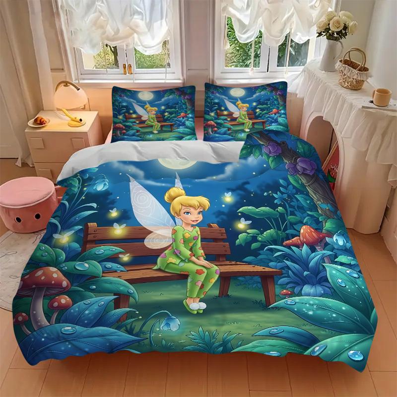 Fairy Moonlit Garden Print 3Pcs Bedding Setduvet Cover With 2 Bedropillowcase Home Birthday Gift
