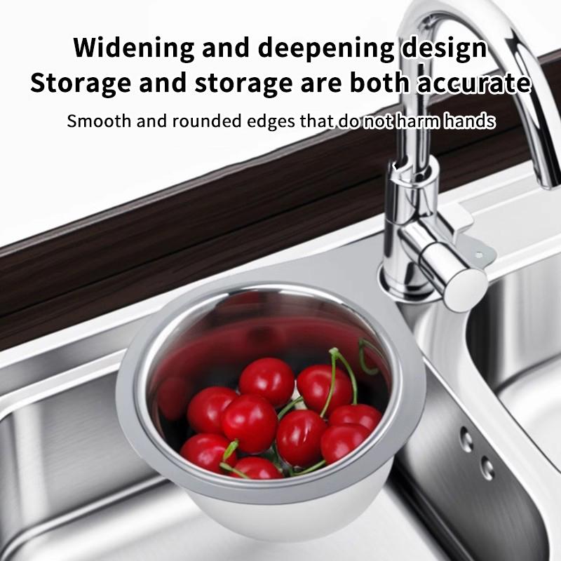 Stainless Steel Swan Sink Strainer Basket Kitchen Sink Garbage Hanging Filter Swan Dry And Wet Separation Hook Drain Rack