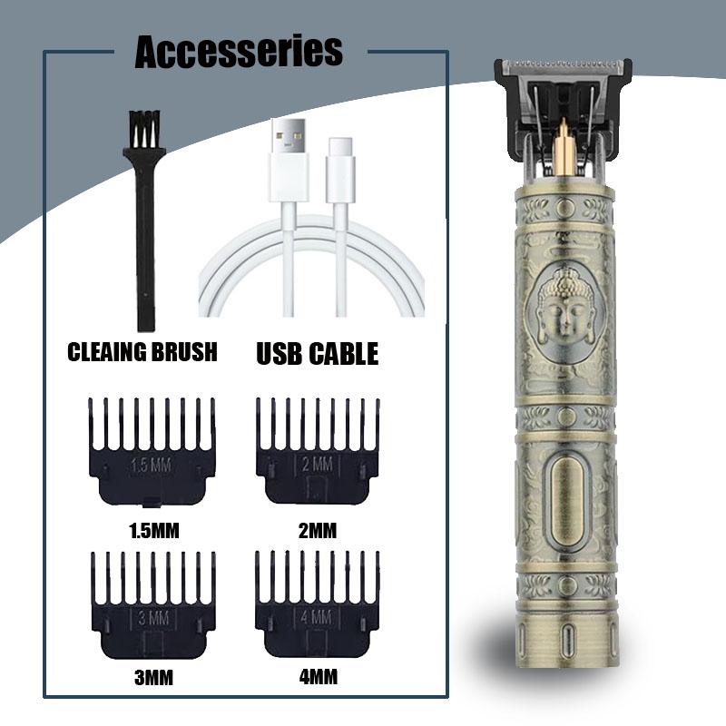 Heavy Metal Hair Cutting Machine Clipper For Men Barber Shop Trimmer For Men Mower Electric Shaver Haircut Beard Trimmer