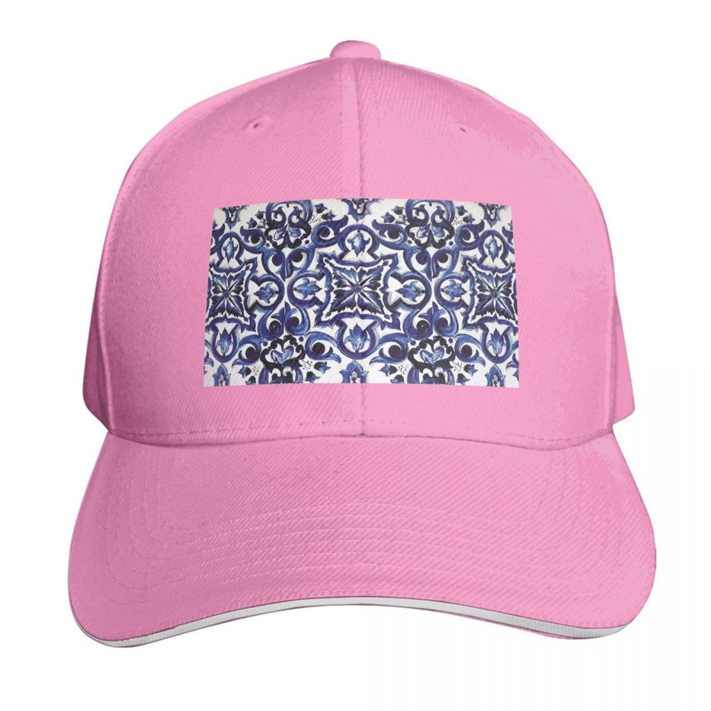Mediterranean Sicilian Tile Cap Fashion Casual Baseball Caps Adjustable Hat Hip Hop Summer Unisex Baseball Hats Polychromatic
