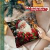 1pcs Christmas Theme Pillowcase Square Bedroom Cushion Covers Zipper Living Soft Home Comfortable Decor 45x45cm